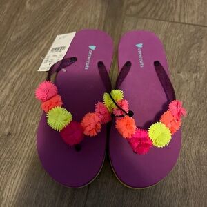 New toddler girls crewcuts slipper size k13